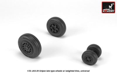 Armory AW32503 - 1/32 - JAS-39 ''Gripen'' wheels w/ weighted tires, late