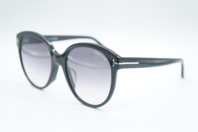 TOM FORD サングラス TF957-D NEW TOM FORD TF 957-D 01B BLACK ROUND AUTHENTIC SUNGLASSES FRAME
