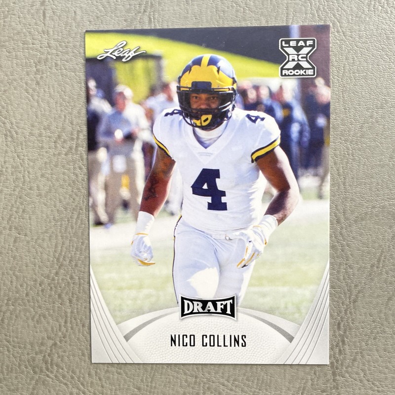 2021 Leaf Rookie Nico Collins 29 Nr. Mt.-Mt. Ungraded. Pre-owned. 