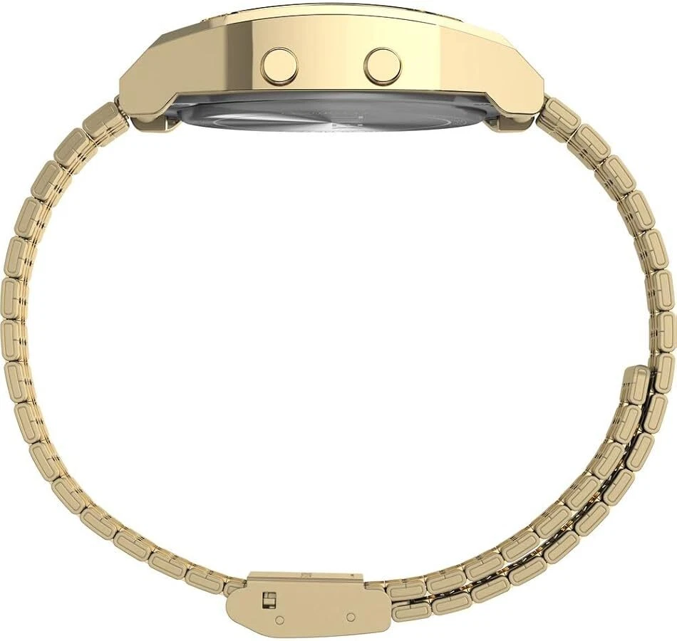 Orologio TIMEX T80 TW2V74300 Bracciale Acciaio Digitale Gold Dorato VINTAGE - Immagine 4 di 4