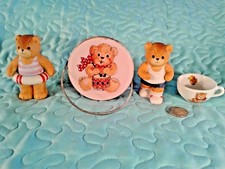 Vintage Lucy  Me Lucy Riggs Enesco Teddy Bear Figurine Lot of 4 Items Tin, Mug