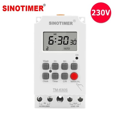 Digital Timer Switch 28 On/off Ac 220v Dc 12v Second Setting 24hr 7 Days Weekly