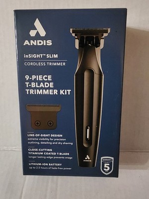 Andis inSIGHT Slim Cordless T Blade Trimmer 9pc Kit CLT-V Model 562072 Tested