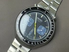 Vintage Seiko Bullhead 6138-0040 Black Dial 44mm Men's Watch