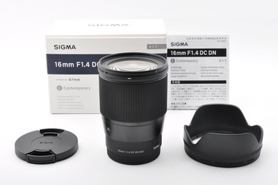 Sigma 16mm f/1.4 DC DN Contemporary Lens for Sony E mount [MINT in Box] 1425