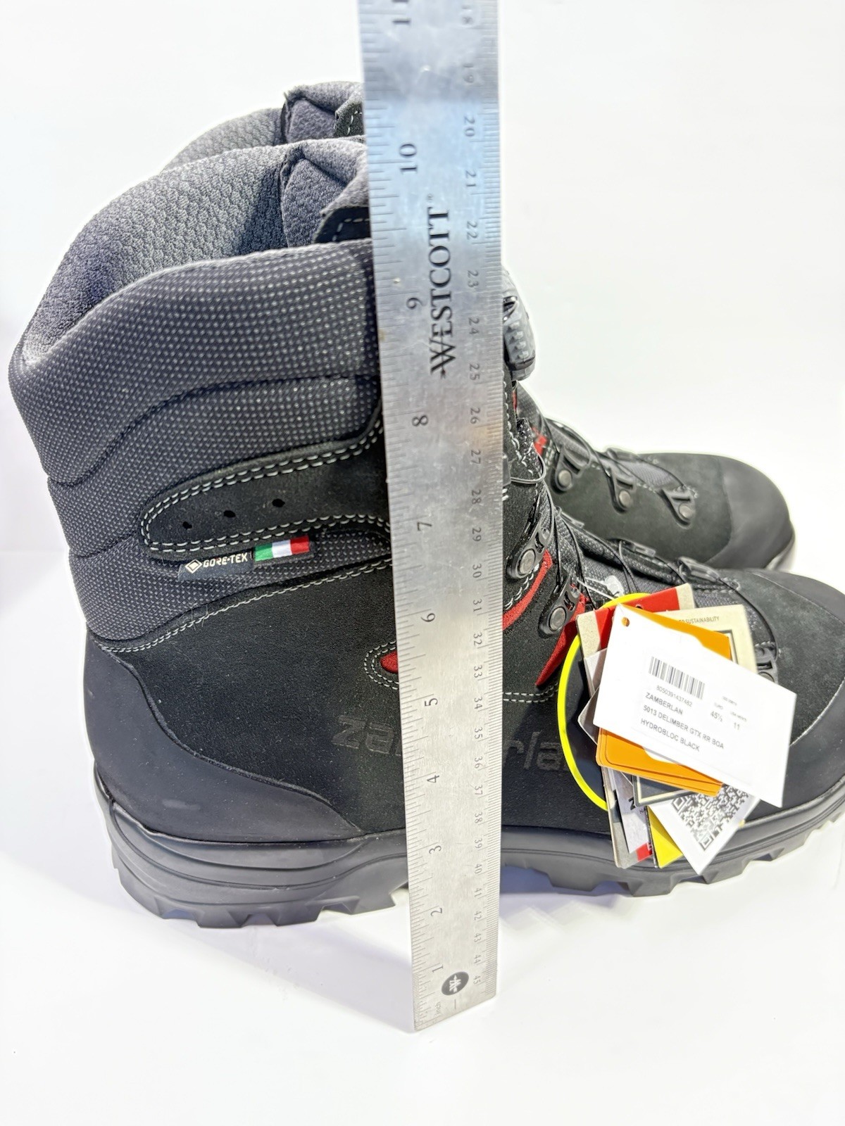 Zamberlan 5013 Delimber GTX RR BOA HYDROBLOC GORE-TEX RECCO Vibram Black Men 11