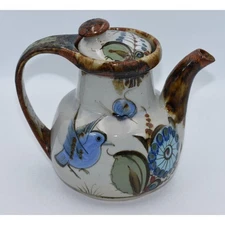 Ken Edwards Studio Art Handcrafted Tonala Pottery El Palomar Coffee, Tea Pot