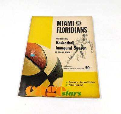 1968-69 New York Nets at Miami Floridians ABA Basketball Playoff Program Vol 2