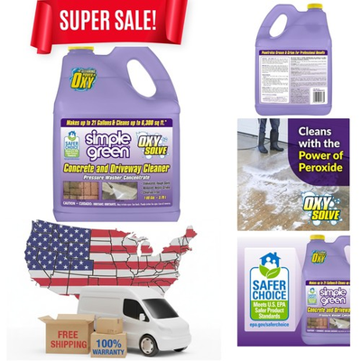 #ad #ad Oxy Solve Driveway Cleaner 128 Fl.Oz Biodegradable Pressure Washer Solution $40.74