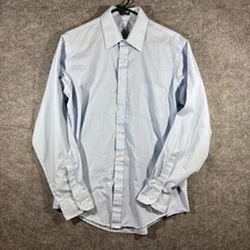 Hennessy Vintage Men’s Blue Dress Shirt 16.5 34/35
