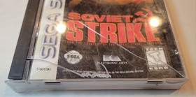 1997 Soviet Strike Sega Saturn Video Game Complete w/ Manual CIB Tested & Works