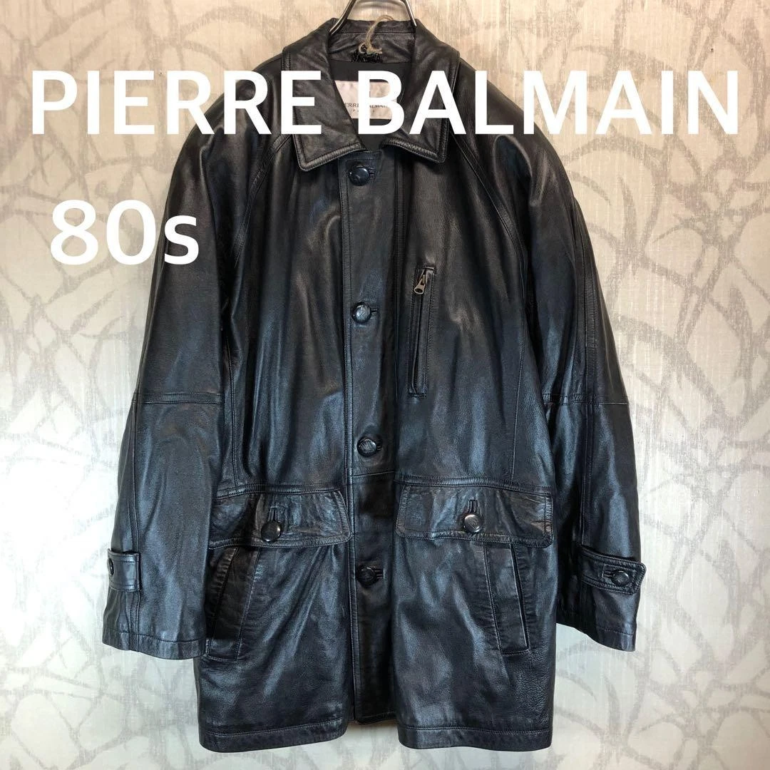 80s vintage jacket Pierre Balmain バルマン Pierre Balmain Coats, Jackets & Vests for Leather Outer Shell Men