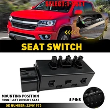 Driver Side LH Power Seat Switch For 15-22 Chevrolet Colorado GMC Canyon 1-10X