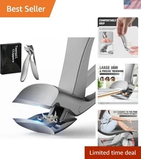 Angled Head Toenail Clipper with Large Jaw - Perfect for Thick Nails & Seniors