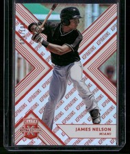 2018 Panini Elite Extra Edition #95 James Nelson Aspirations Orange #/100