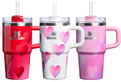 NEW Stanley Valentine's 2026 20 oz H2.0 Heart Gradient Quencher Tumbler