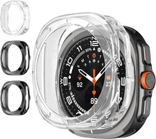 4 Pack Premium Soft TPU Bumper Case for Samsung Galaxy Watch Ultra 2025 47mm