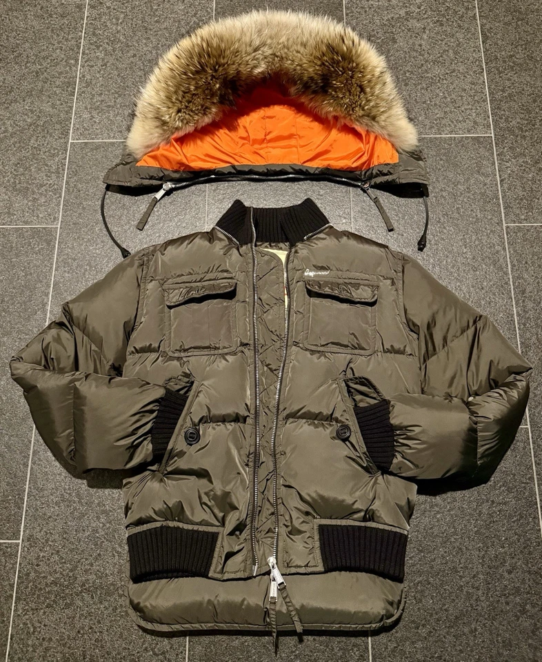 DSQUARED2 Otoño/Invierno 2012 COMMANDER 50 OLIVA CHAQUETA DE PLUMAS - Imagen 3 de 4