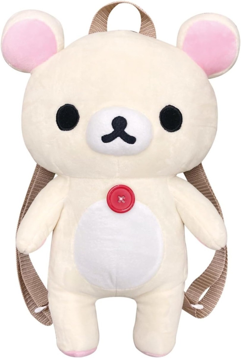 NEW SAN-X Korilakkuma Plush Backpack Korilakkuma Rilakkuma San-X Plush Backpack Kids School Bag  main image 3