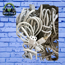 Lot of 10 Apple Power Cords 3-Prong AC Cables Tested Working Most New NOS 