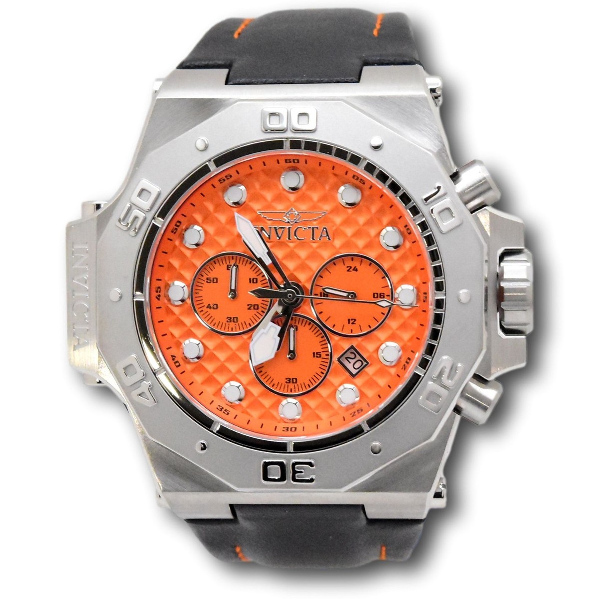 Invicta Akula Iron SubNautica Men's 58mm Orange Dial Chronograph