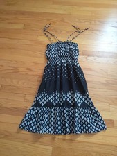 Old Navy 100% Cotton Sundress Black And White