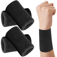 6 Inch Sports Wrist Sweatbands for Men , Absorbent Long Wrist Sweat Bands Ten...