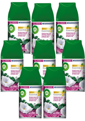 8 x Air Wick Freshmatic Smooth Satin & Moon Lily Lufterfrischer Nachfüller 250ml