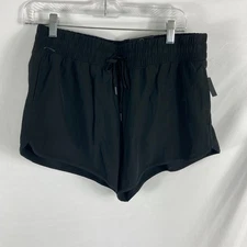 NWT 90 Degrees by Reflex Track Time Running Short 3" Inseam Black Sz L