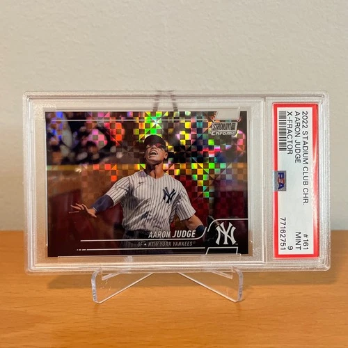 AARON JUDGE 2022 Topps Stadium Club Chrome #161 X-Fractor PSA 9 Yankees