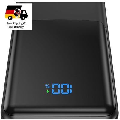 Powerbank 27000mAh USB C PD 30W Schnellladung 4 Ausgänge