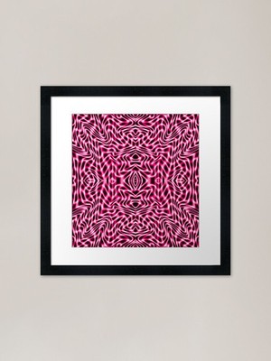 Gedrehte rosa Spuren erzeugen unev gerahmtes Wandbild Poster Leinwanddruck Bild