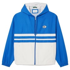 Lacoste Men’s Sportsuit Showerproof Track Jacket Blue White Size M/L 52 RRP£210