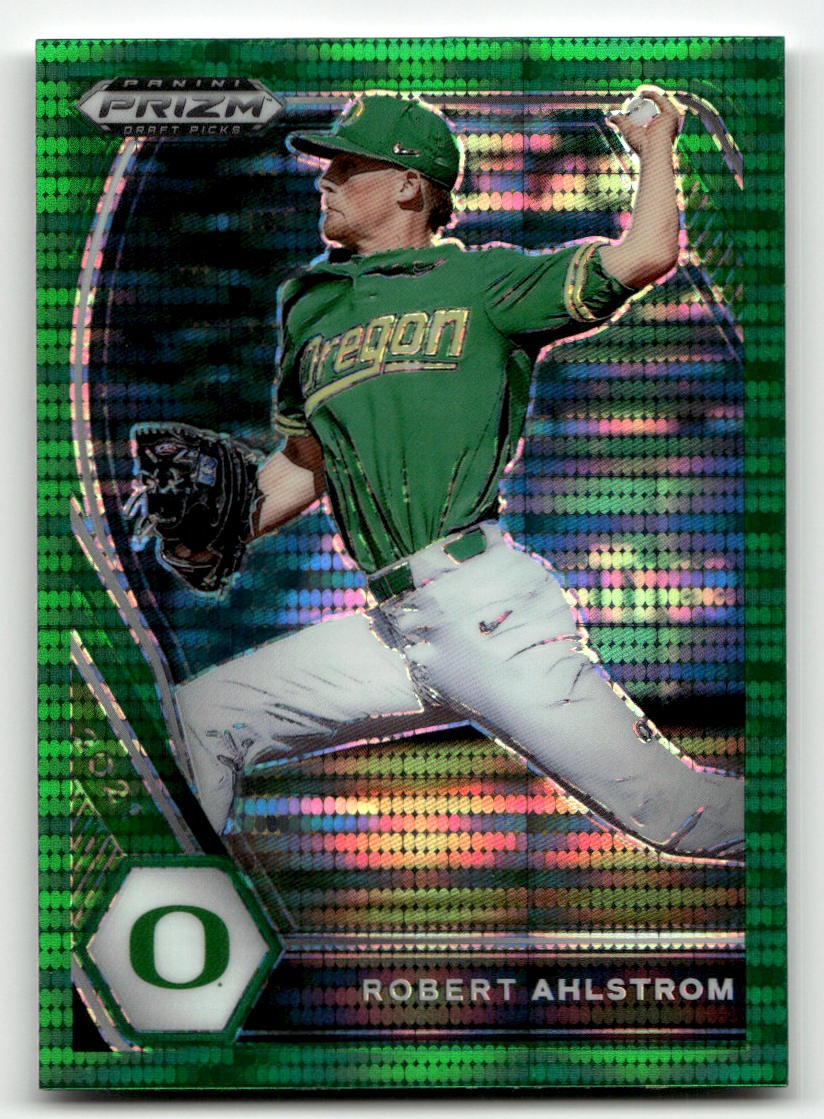 2021 Panini Prizm Draft Picks #PDP186 Robert Ahlstrom Green Pulsar Prizm