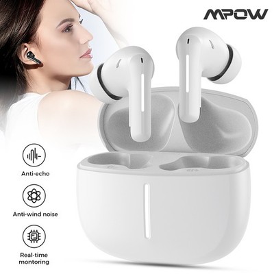 Wireless Charging Bluetooth 5.4 TWS Earbuds ANC Noise Cancelling Headphones