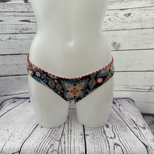 Piha BNWT Vintage Pant Carnival Black Size 8 Bikini Bottoms Swimwear Holiday Spa