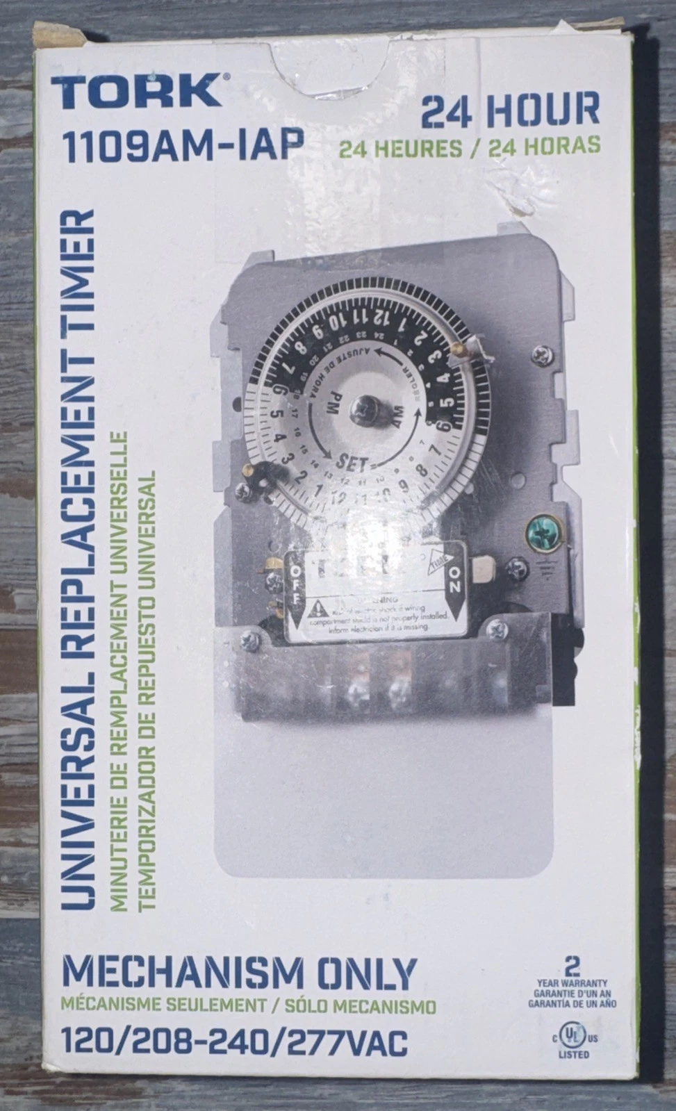 Tork 1109AM-IAP Universal Replacement Timer - Mechanism Only 120/208-240/277Vac