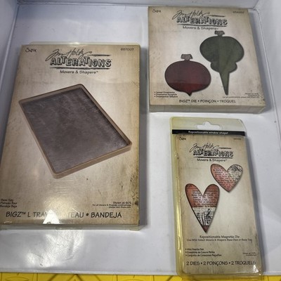 NEW TIM HOLTZ Sizzix Die 656937 657007 657212 ALTERATIONS Movers & Shapers LOT