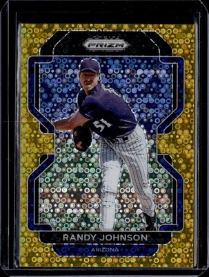 RANDY JOHNSON #/10 2022 PRIZM GOLD DONUT CIRCLES DIAMONDBACKS