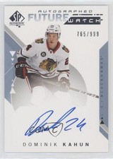 2018-19 SP Authentic Auto Future Watch 765/999 Dominik Kahun #231 Auto 06x7