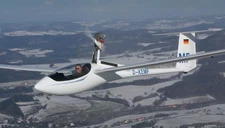 Schleicher ASW-28 Germany Glider Desk Wood Airplane New Model Small Scale 1/48