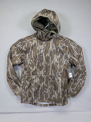 #ad Nomad Men Longneck Hoodie Mid weight Water Resistant Mossy Oak Bottomland Small $49.95