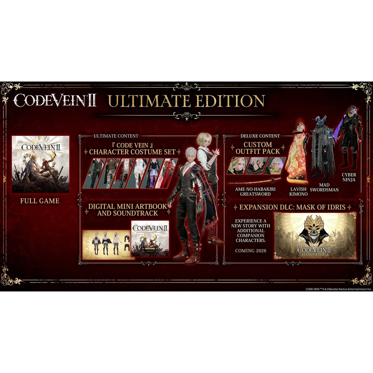 Bandai Namco Code Vein II: Ultimate Edition for (Xbox Series X