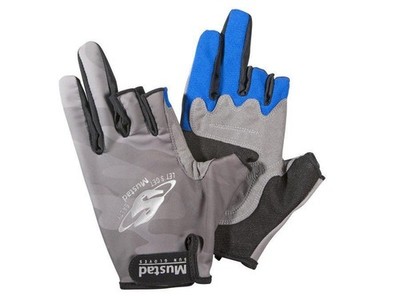 Mustad Pro Wear Sun Gloves GL003 Large Size Fishing Gloves