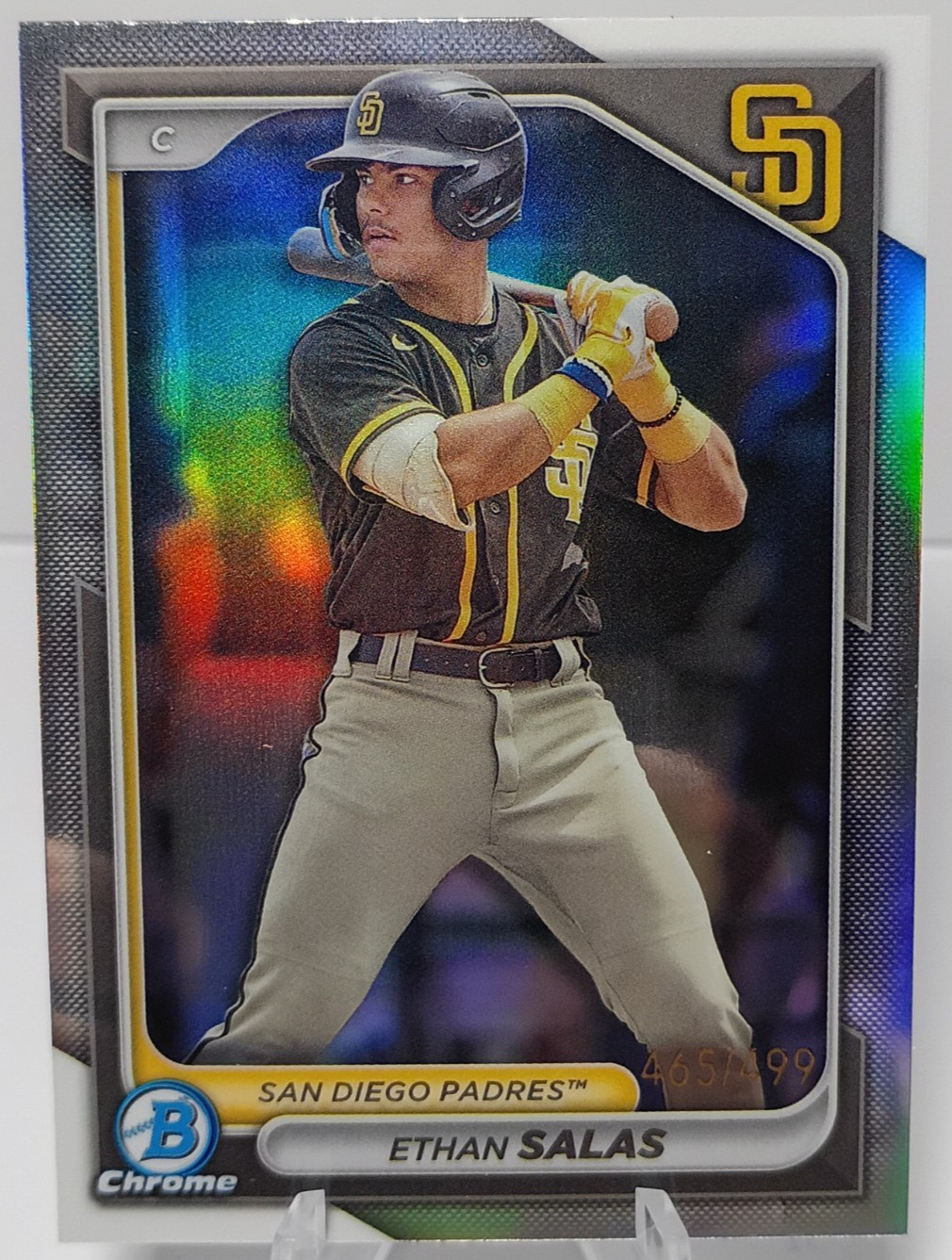 2024 Bowman Chrome Prospects Ethan Salas Refractor 465/499 #BCP-102 San Diego