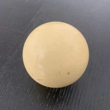 Vintage Cue Ball White Aged Patina Pool Billiards Replaceme 2 1/4 Weight 5.5 oz