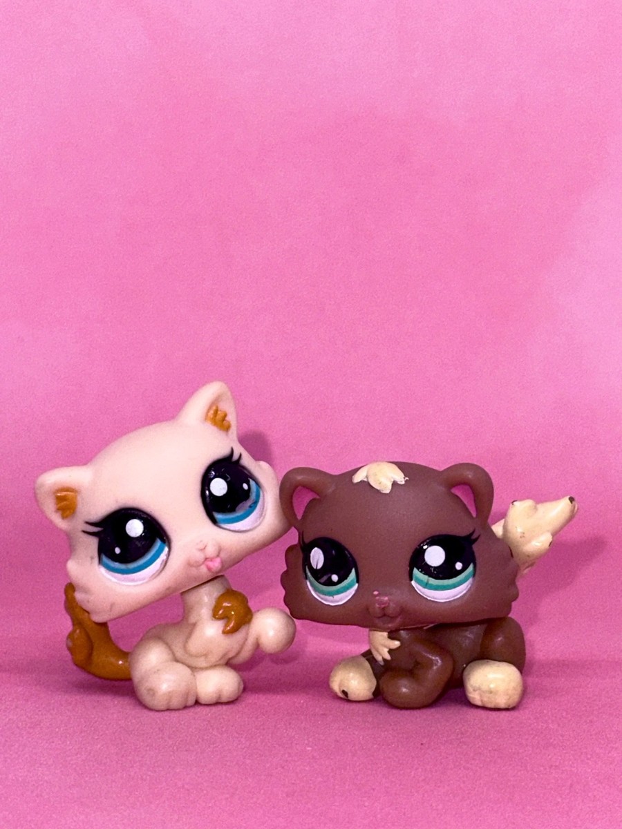 LPS Hasbro Kittens Triplets #2328 #2326 - Authentic Littlest Pet