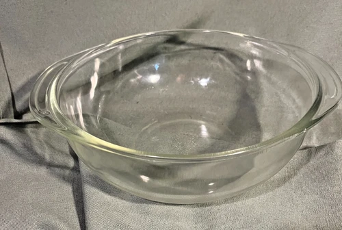 Vintage 1950's Pyrex #023 Clear Glass Bowl 1.5qt Baking Casserole Dish