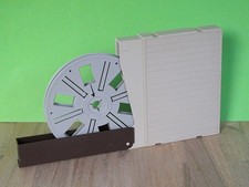 90m Super-8 Film-Spule POSSO, Ø:12,5cm Leerspule Filmfangspule in Box 70er(GE)