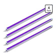 Barrina T5 LED Blacklight 22W 4FT Black Light Bar UV Light Strip Fixture 4 Packs